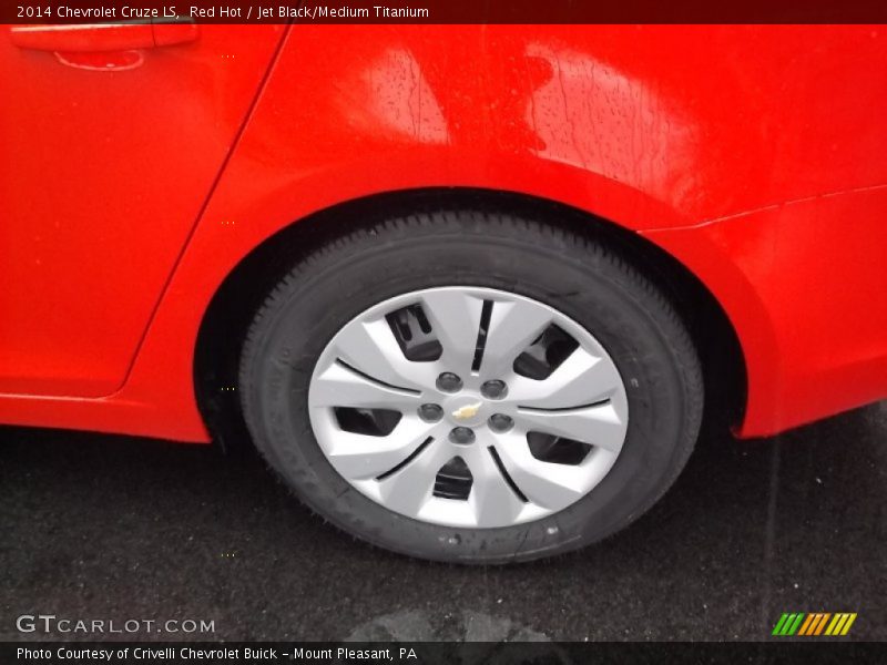 Red Hot / Jet Black/Medium Titanium 2014 Chevrolet Cruze LS