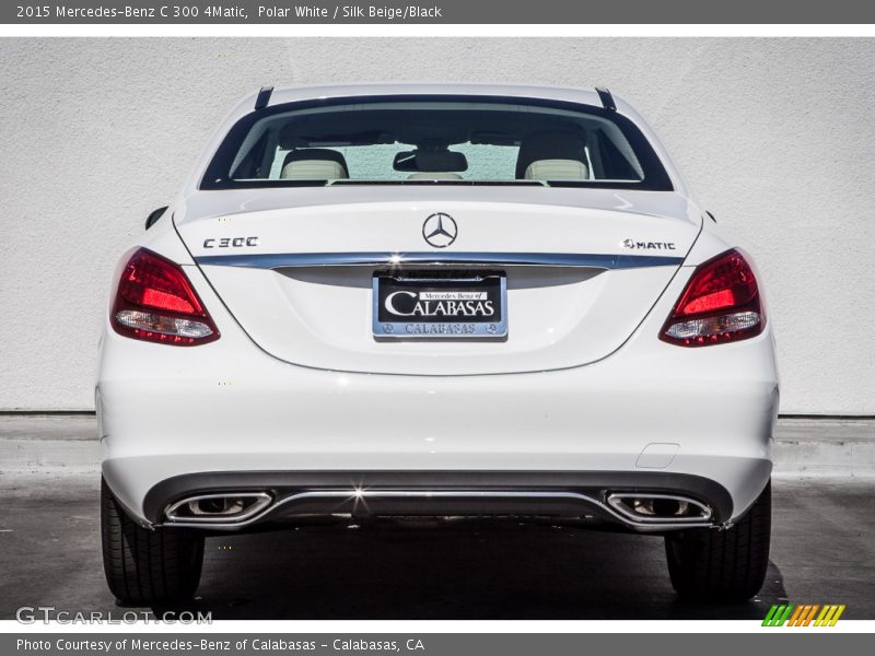 Polar White / Silk Beige/Black 2015 Mercedes-Benz C 300 4Matic