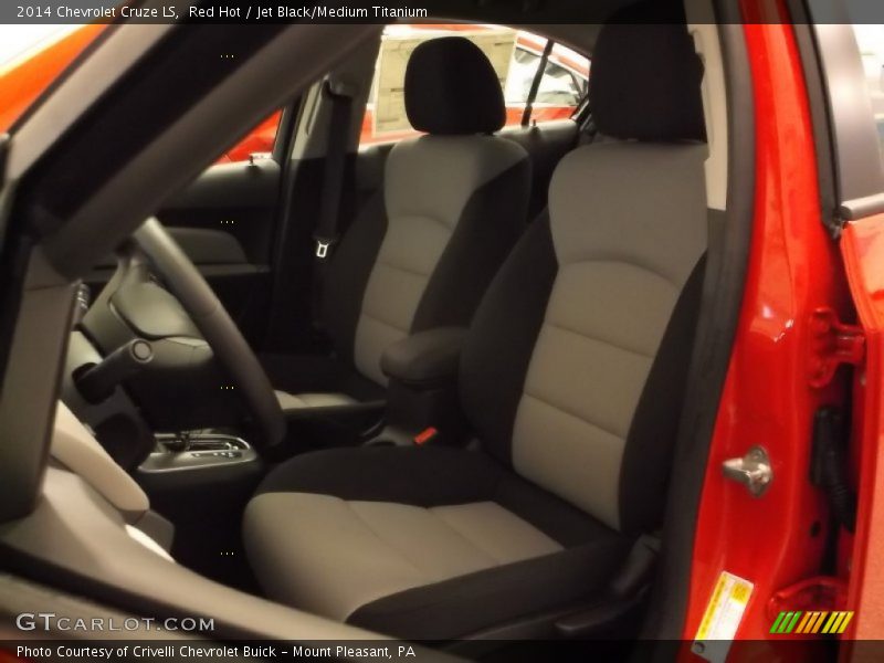 Red Hot / Jet Black/Medium Titanium 2014 Chevrolet Cruze LS