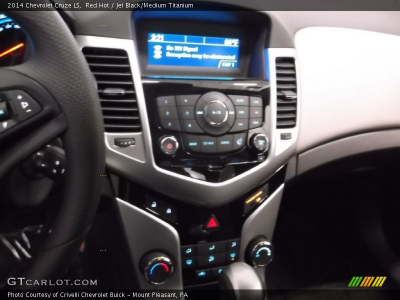 Red Hot / Jet Black/Medium Titanium 2014 Chevrolet Cruze LS