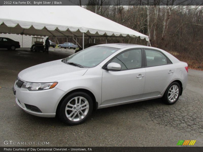 Bright Silver / Black 2012 Kia Forte EX