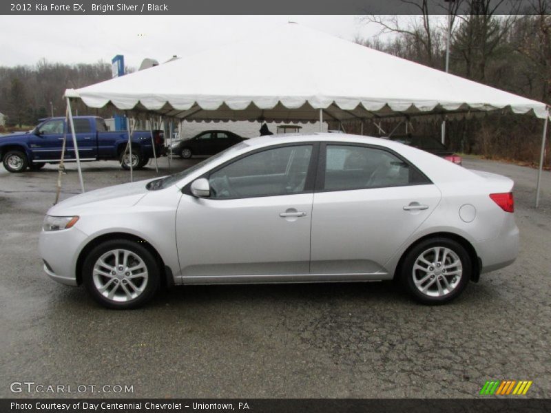 Bright Silver / Black 2012 Kia Forte EX