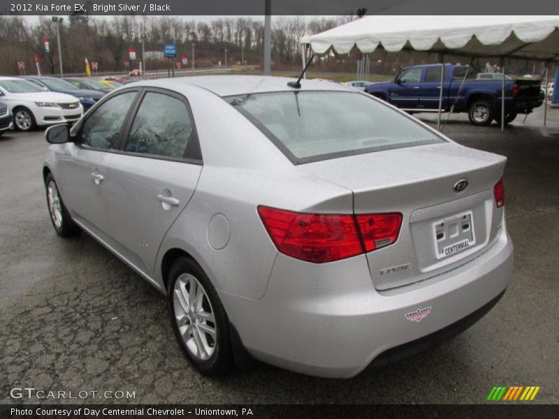 Bright Silver / Black 2012 Kia Forte EX