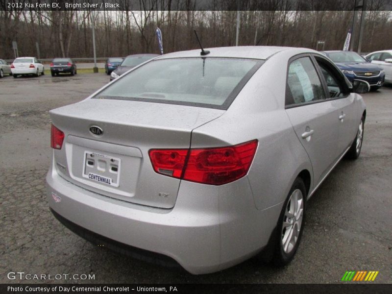 Bright Silver / Black 2012 Kia Forte EX