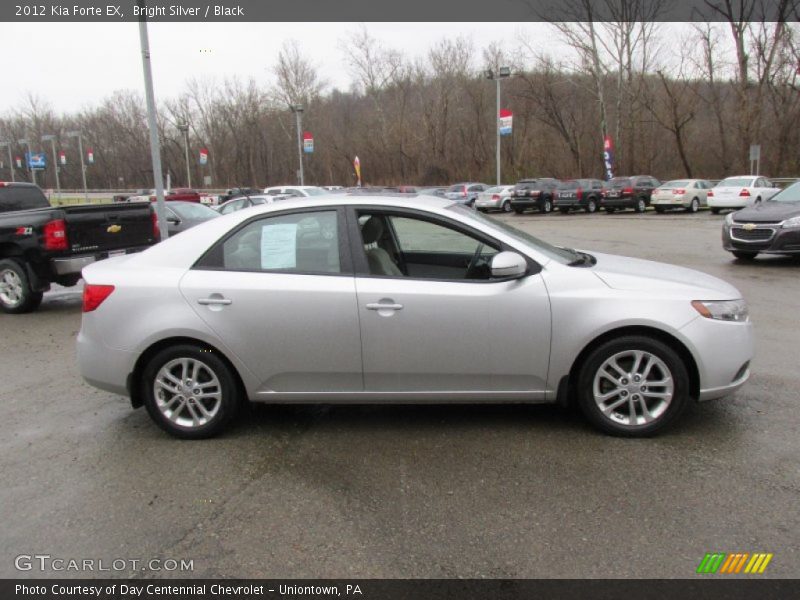 Bright Silver / Black 2012 Kia Forte EX