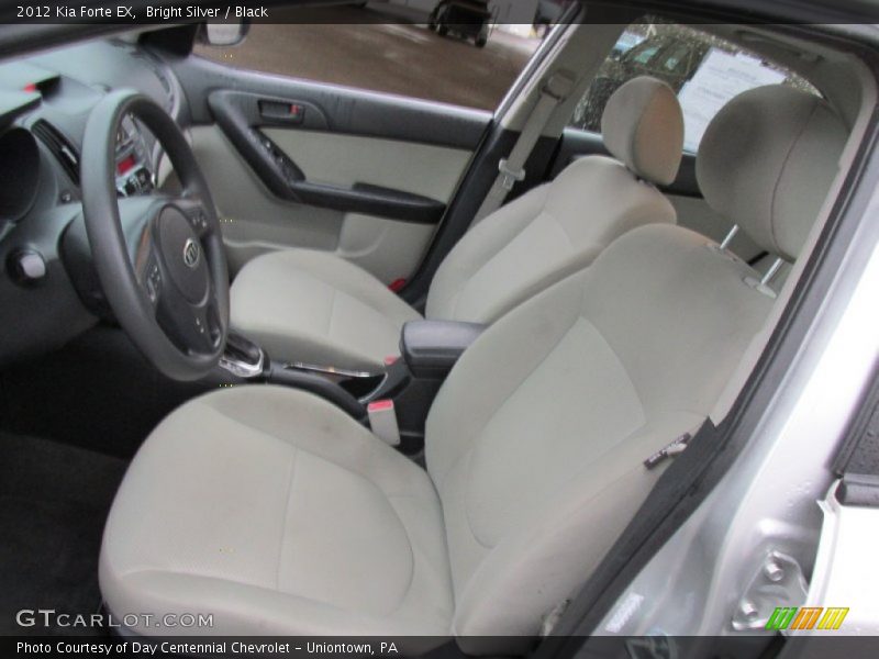 Bright Silver / Black 2012 Kia Forte EX
