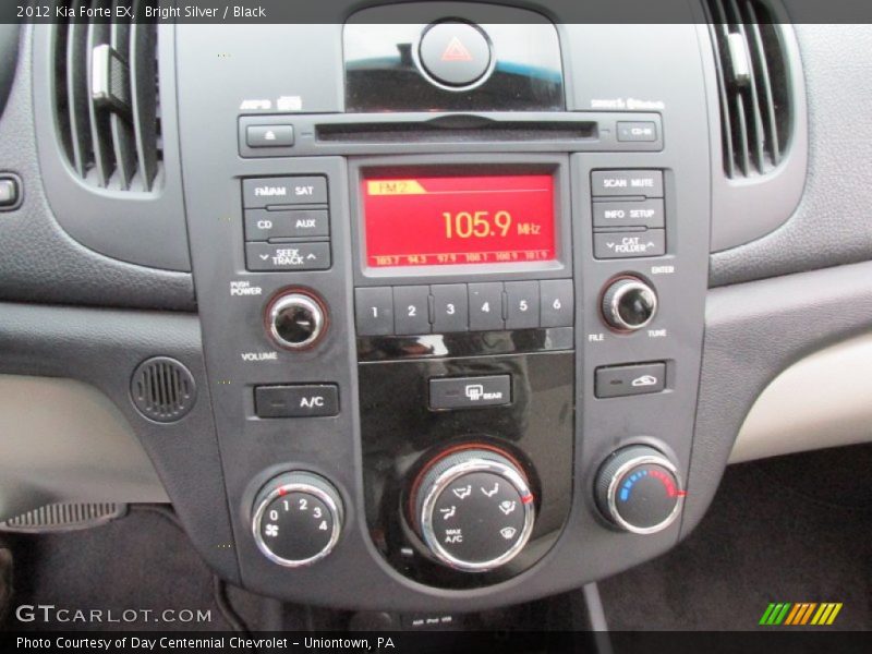 Bright Silver / Black 2012 Kia Forte EX