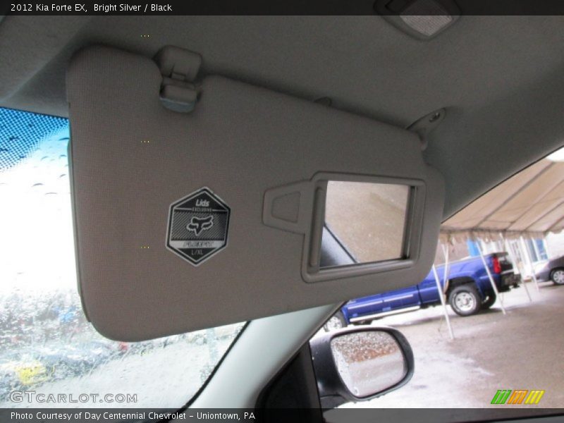 Bright Silver / Black 2012 Kia Forte EX