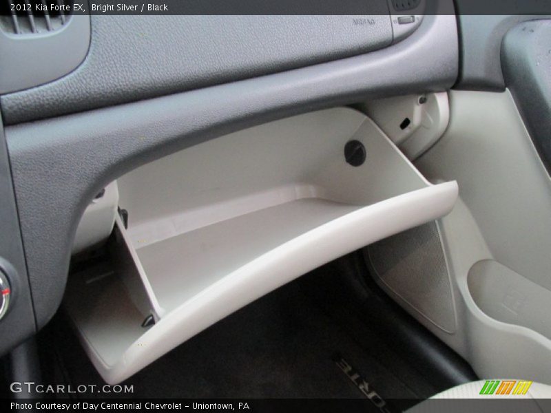 Bright Silver / Black 2012 Kia Forte EX