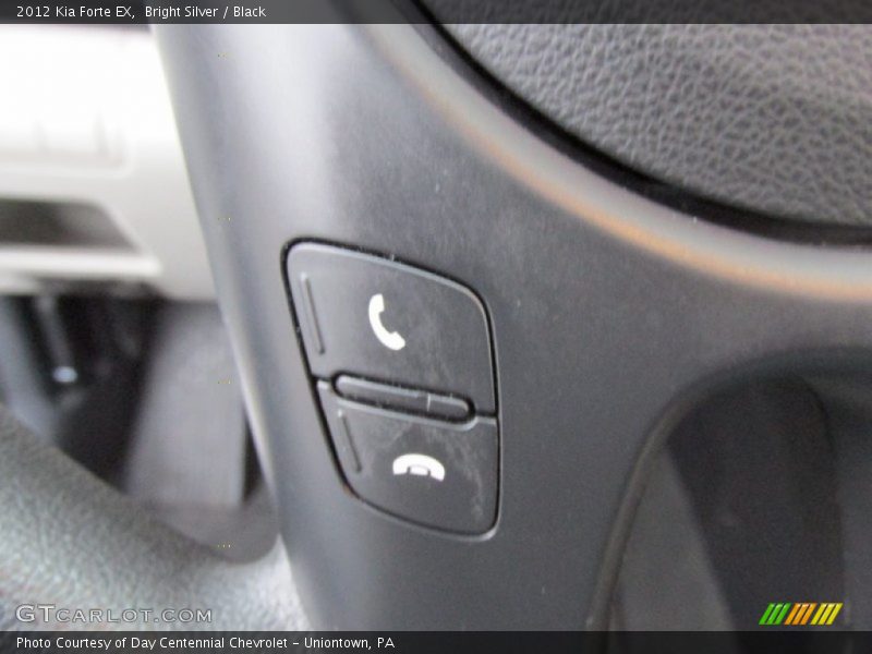 Bright Silver / Black 2012 Kia Forte EX