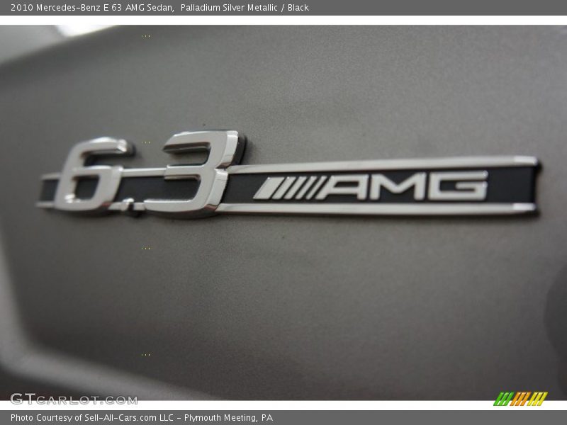 Palladium Silver Metallic / Black 2010 Mercedes-Benz E 63 AMG Sedan