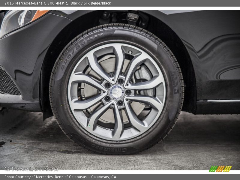 Black / Silk Beige/Black 2015 Mercedes-Benz C 300 4Matic