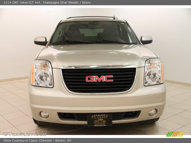 Champagne Silver Metallic / Ebony 2014 GMC Yukon SLT 4x4