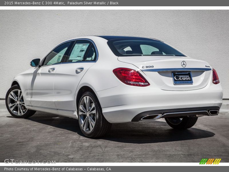 Paladium Silver Metallic / Black 2015 Mercedes-Benz C 300 4Matic