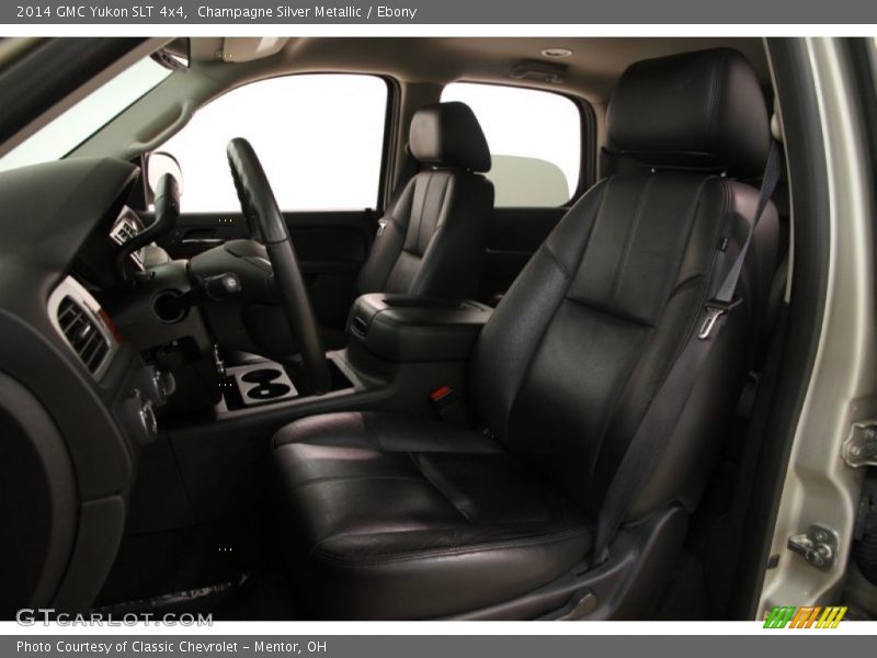 Champagne Silver Metallic / Ebony 2014 GMC Yukon SLT 4x4