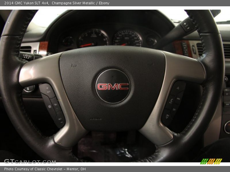 Champagne Silver Metallic / Ebony 2014 GMC Yukon SLT 4x4