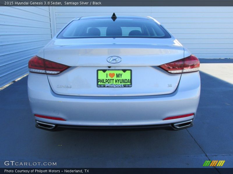Santiago Silver / Black 2015 Hyundai Genesis 3.8 Sedan