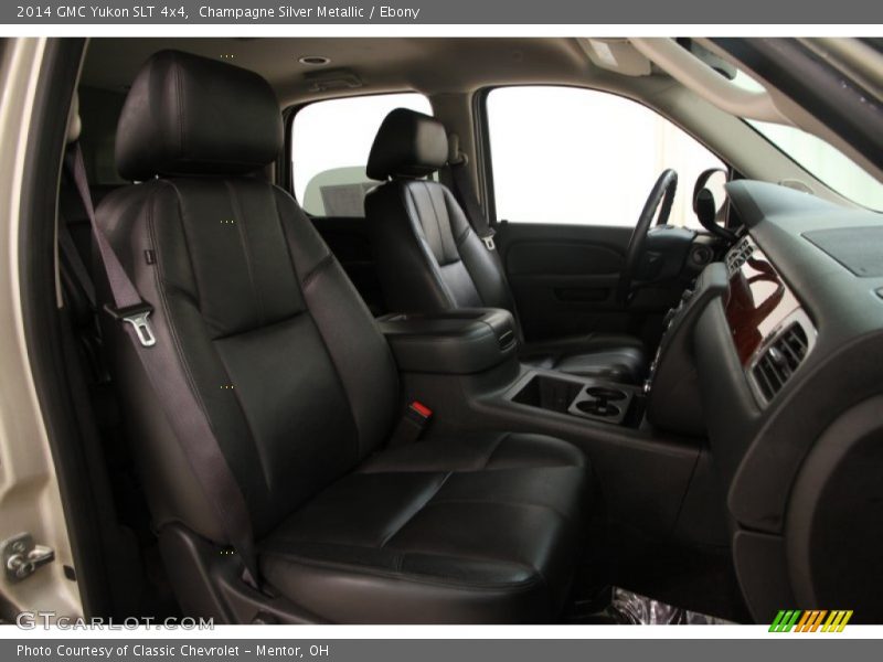 Champagne Silver Metallic / Ebony 2014 GMC Yukon SLT 4x4