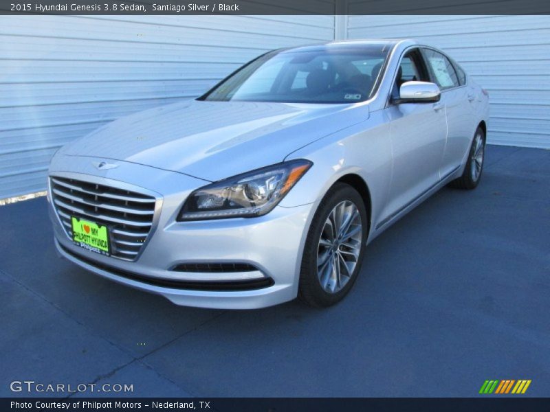 Santiago Silver / Black 2015 Hyundai Genesis 3.8 Sedan