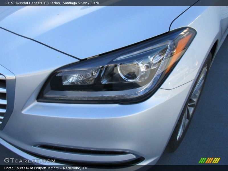 Santiago Silver / Black 2015 Hyundai Genesis 3.8 Sedan