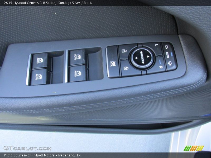Santiago Silver / Black 2015 Hyundai Genesis 3.8 Sedan