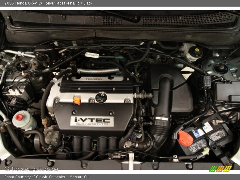 Silver Moss Metallic / Black 2005 Honda CR-V LX