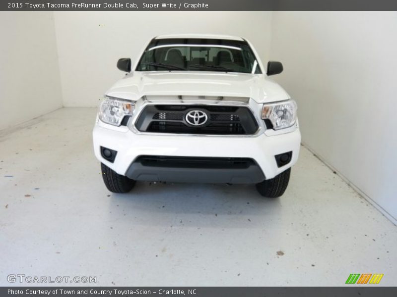 Super White / Graphite 2015 Toyota Tacoma PreRunner Double Cab