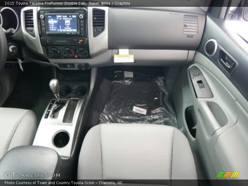 Super White / Graphite 2015 Toyota Tacoma PreRunner Double Cab