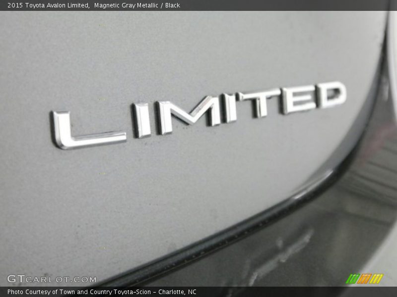 Magnetic Gray Metallic / Black 2015 Toyota Avalon Limited