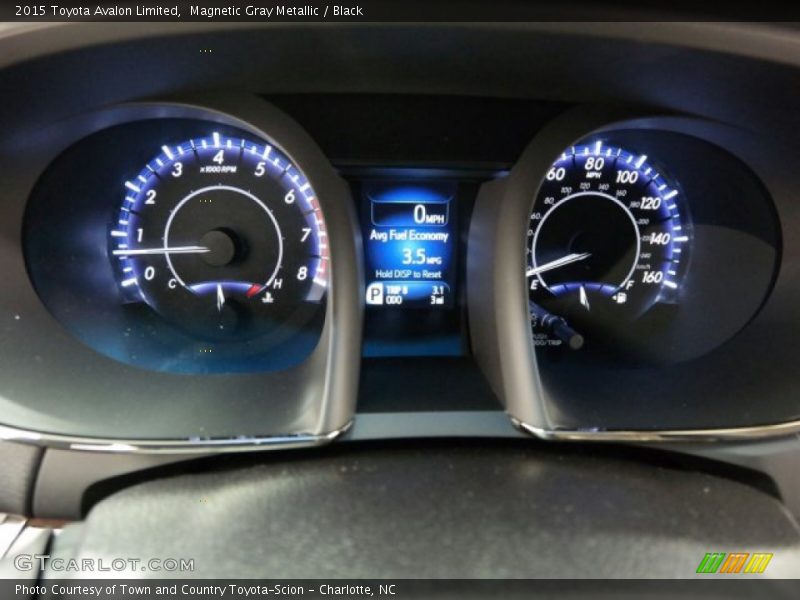 Magnetic Gray Metallic / Black 2015 Toyota Avalon Limited