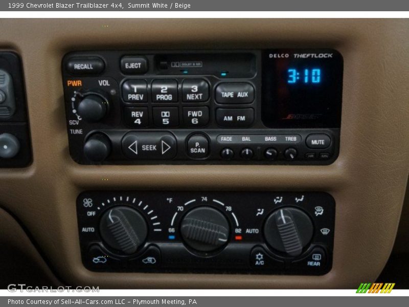 Summit White / Beige 1999 Chevrolet Blazer Trailblazer 4x4