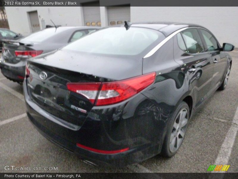 Ebony Black / Black 2012 Kia Optima SX