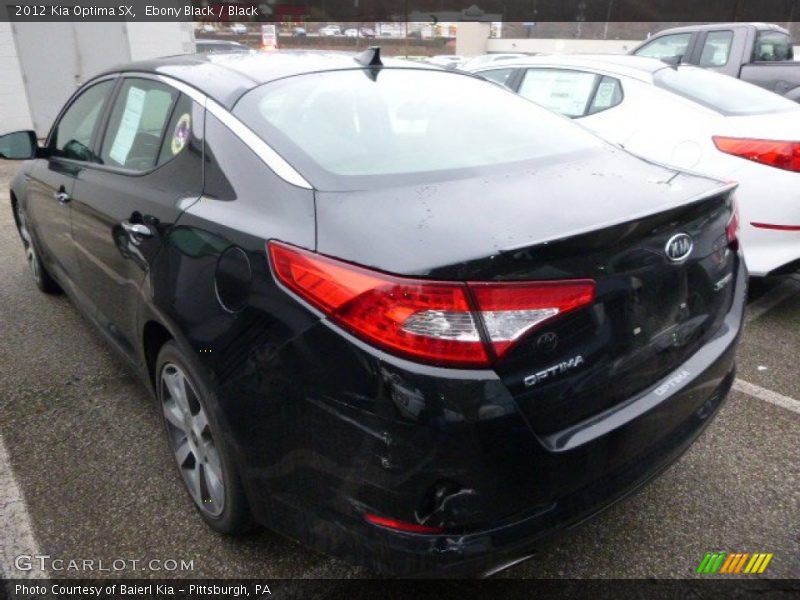 Ebony Black / Black 2012 Kia Optima SX