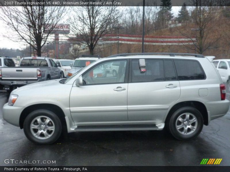 Millenium Silver Metallic / Ash Gray 2007 Toyota Highlander V6 4WD