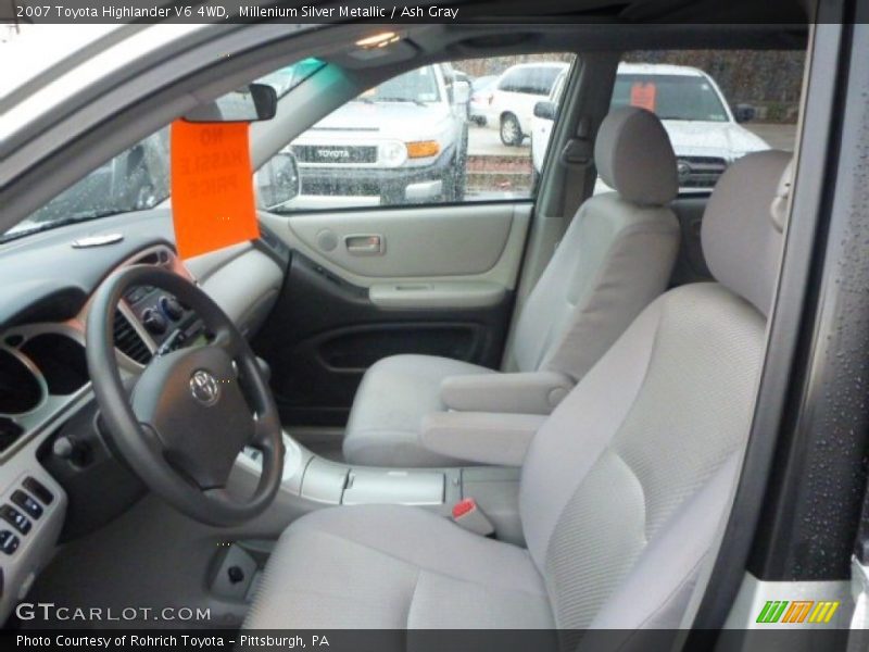  2007 Highlander V6 4WD Ash Gray Interior