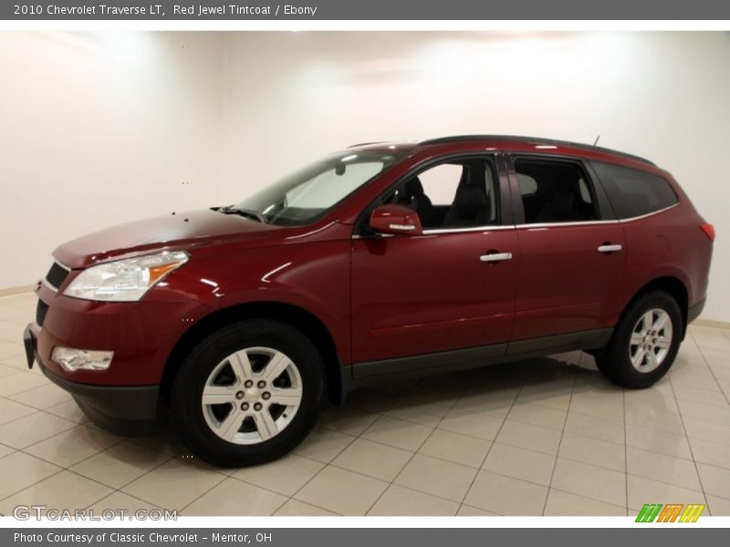 Red Jewel Tintcoat / Ebony 2010 Chevrolet Traverse LT