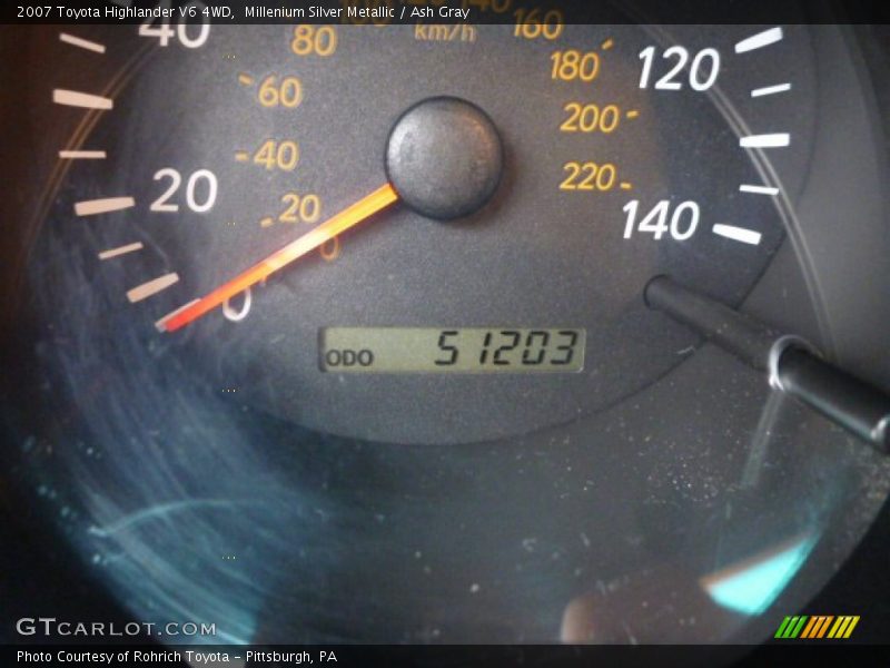 Millenium Silver Metallic / Ash Gray 2007 Toyota Highlander V6 4WD
