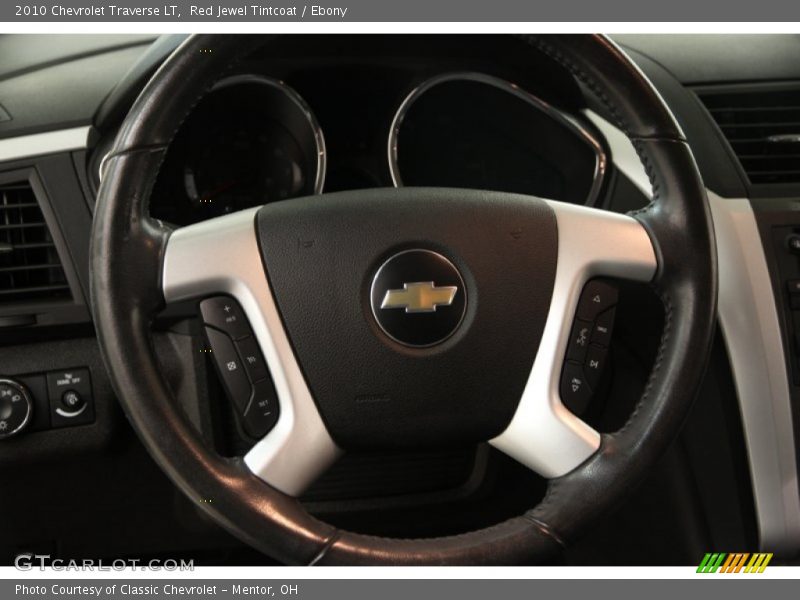 Red Jewel Tintcoat / Ebony 2010 Chevrolet Traverse LT