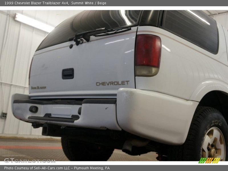 Summit White / Beige 1999 Chevrolet Blazer Trailblazer 4x4