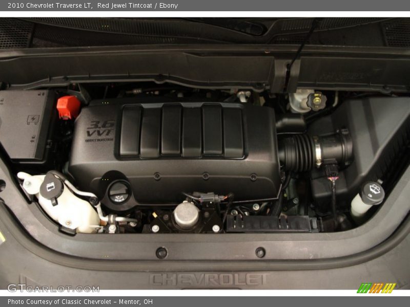 Red Jewel Tintcoat / Ebony 2010 Chevrolet Traverse LT