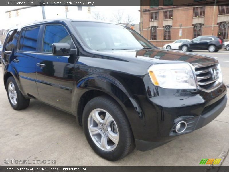 Crystal Black Pearl / Gray 2012 Honda Pilot EX 4WD