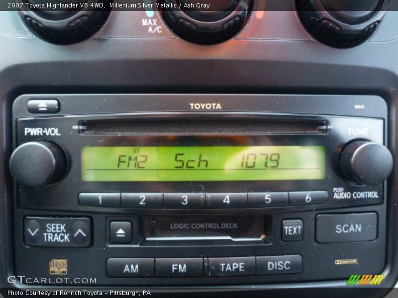 Millenium Silver Metallic / Ash Gray 2007 Toyota Highlander V6 4WD