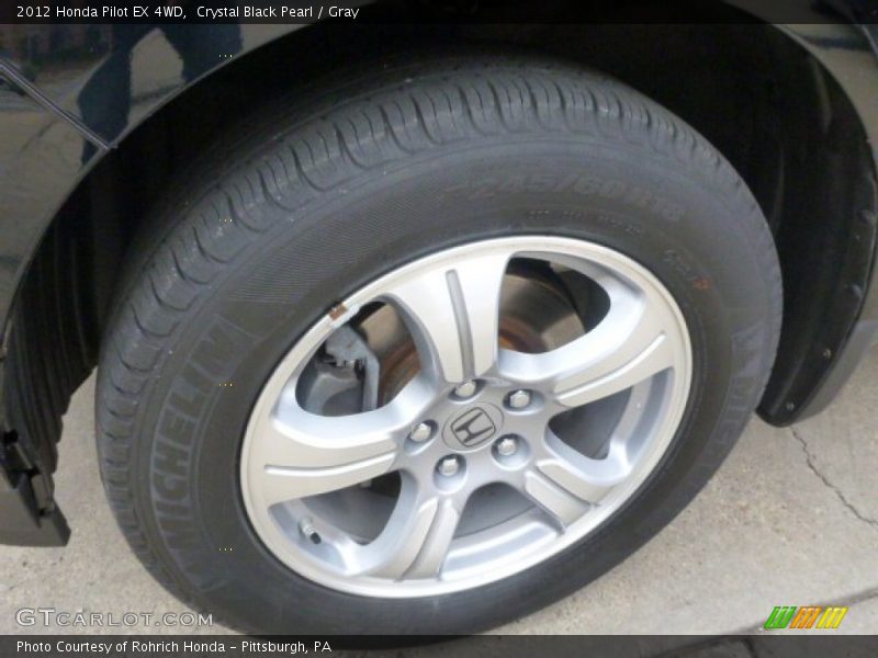 Crystal Black Pearl / Gray 2012 Honda Pilot EX 4WD