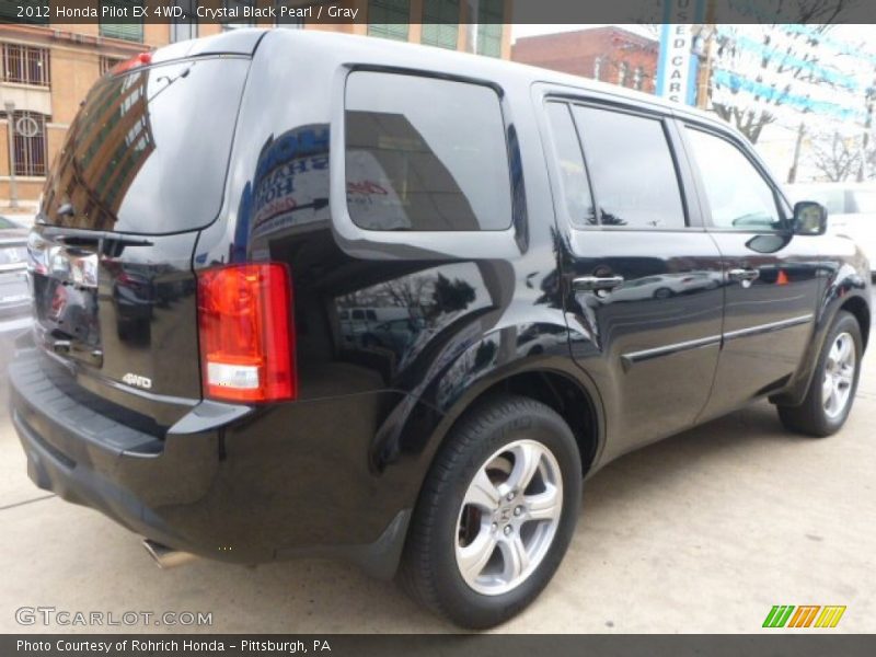 Crystal Black Pearl / Gray 2012 Honda Pilot EX 4WD