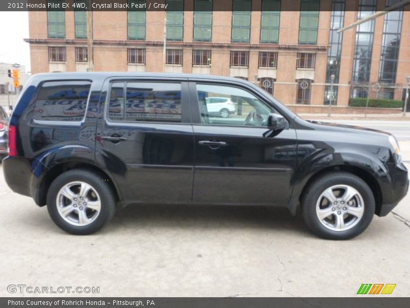 Crystal Black Pearl / Gray 2012 Honda Pilot EX 4WD