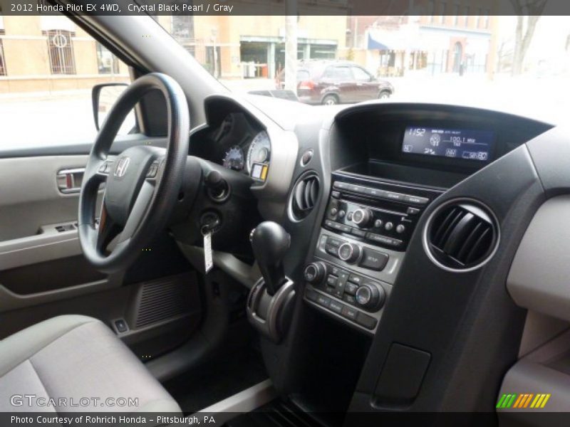Crystal Black Pearl / Gray 2012 Honda Pilot EX 4WD