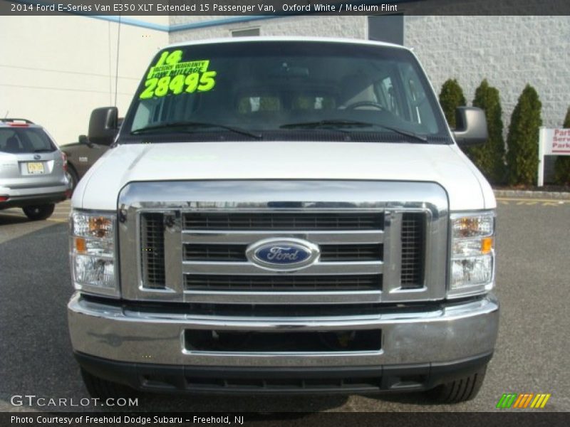 Oxford White / Medium Flint 2014 Ford E-Series Van E350 XLT Extended 15 Passenger Van