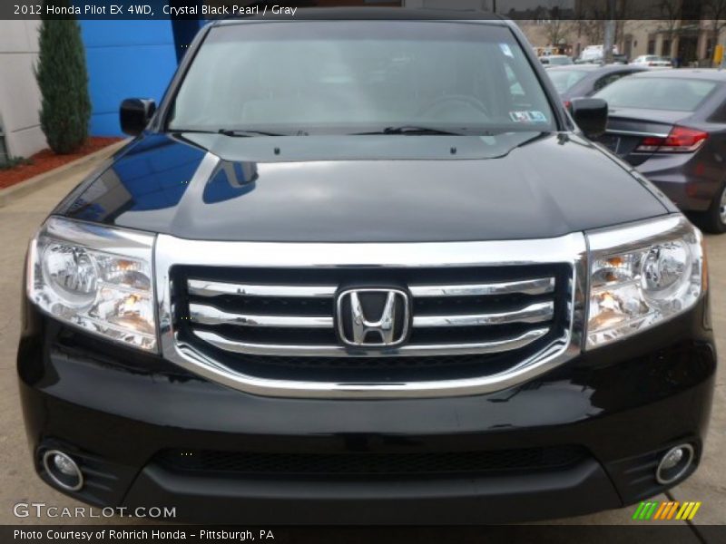 Crystal Black Pearl / Gray 2012 Honda Pilot EX 4WD