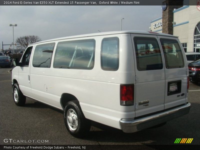 Oxford White / Medium Flint 2014 Ford E-Series Van E350 XLT Extended 15 Passenger Van