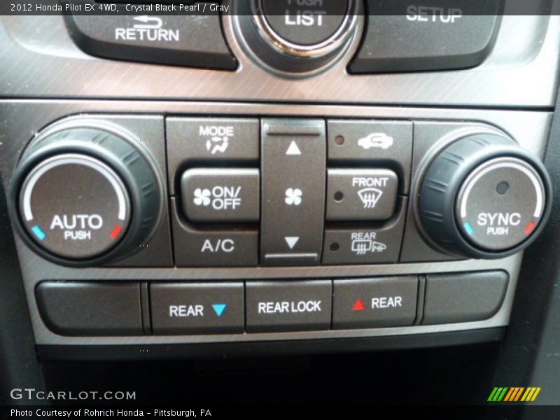 Crystal Black Pearl / Gray 2012 Honda Pilot EX 4WD